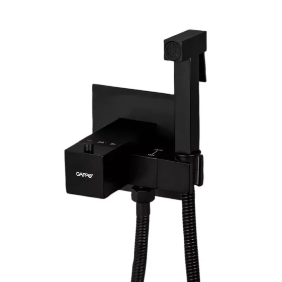 Гігієнічний душ GAPPO G7207-60 із термостатом, чорний Київ
