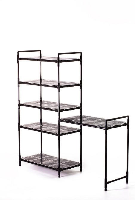 HallBox - стелаж для одягу та взуття до передпокою з полицями, з додатковою приставкою під дрібні ре Борисполь - изображение 1