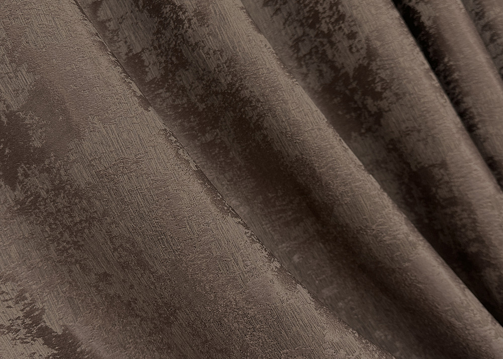 Комплект штор на люверсах VR-Textil Жаккард Sultan XO № 1557ш Коричневый 150х250 см 2 шт (37-0252) Киев - изображение 7