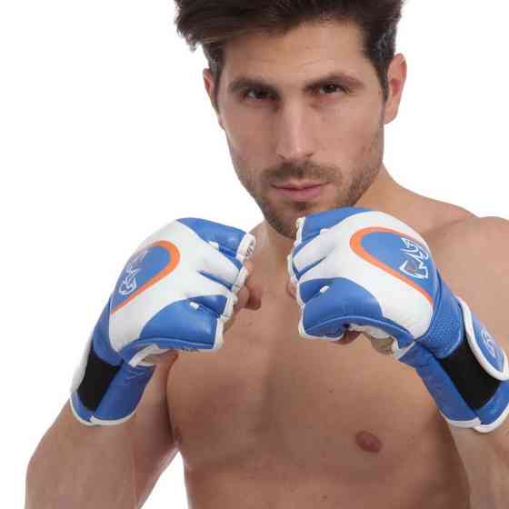 Рукавички для змішаних єдиноборств MMA шкіряні RIV MA-3305 розмір S-XL кольори в асортименті Рукавички для боксу та єдиноборств Київ