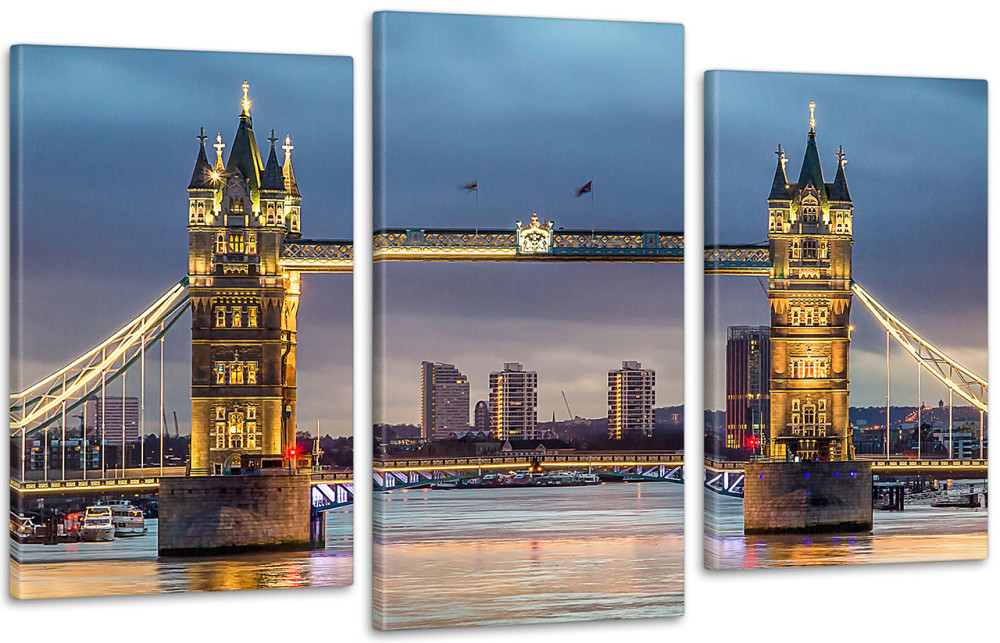 Модульная картина Ночной Лондон (53x100см)  Art-28_3 100x150 см Киев - изображение 1