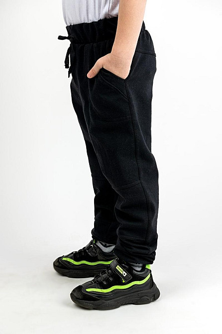 Брюки детские, черные Крохатушка одяг 152, Шнуровка, Брюки, Да Киев - изображение 5