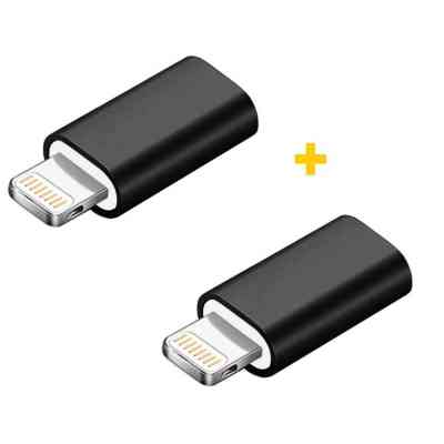 Перехідник MicroUSB to Lightning AC-005 2 pcs XoKo (XK-AC005-BK2) Вінниця