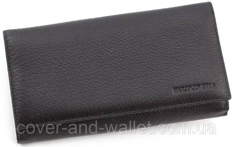 Блакитний шкіряний жіночий гаманець на багато карток Marco Coverna Київ - фото 9