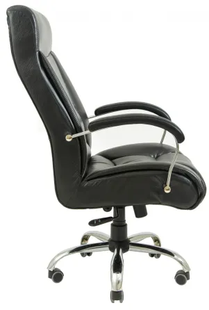 Офісне Крісло Керівника Richman Magistr Titan Black Хром М1 Tilt Чорний Київ