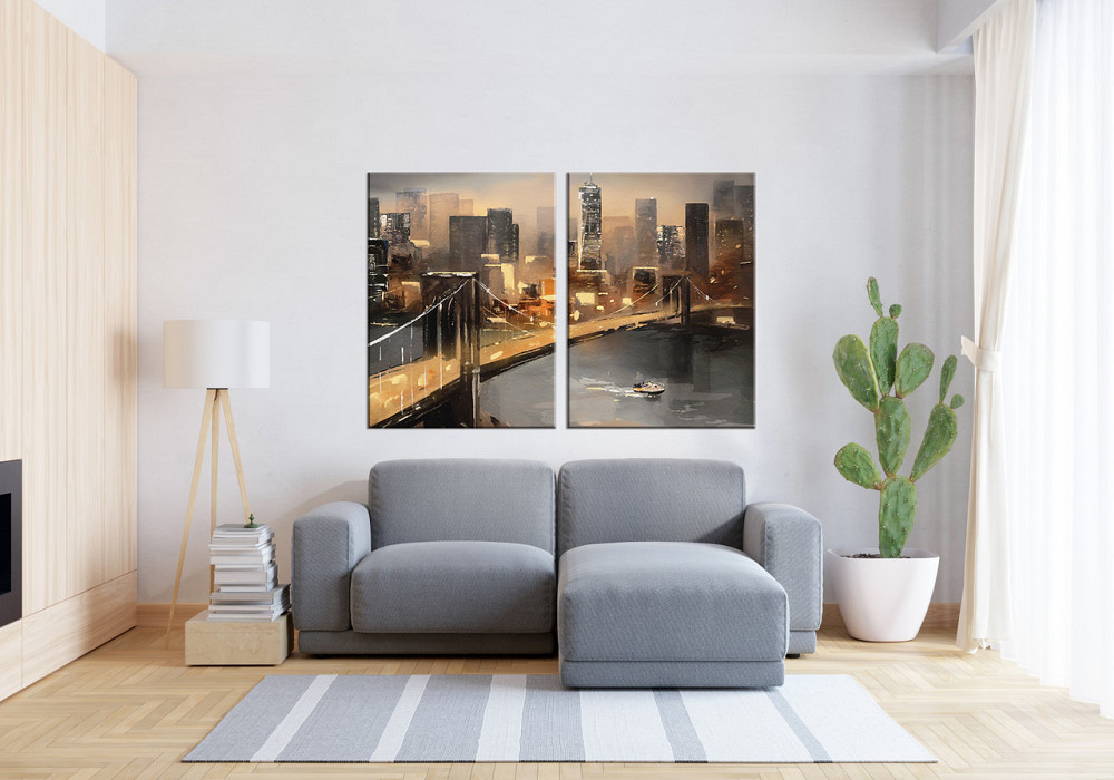 Модульна картина у вітальню/ спальню  Нью-Йорк  TLV-2_134 120х170 см Київ - фото 3