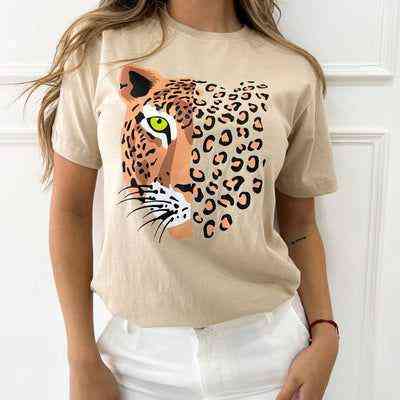 Футболка женская с принтом  М Бежевая 2634325328 Днепр