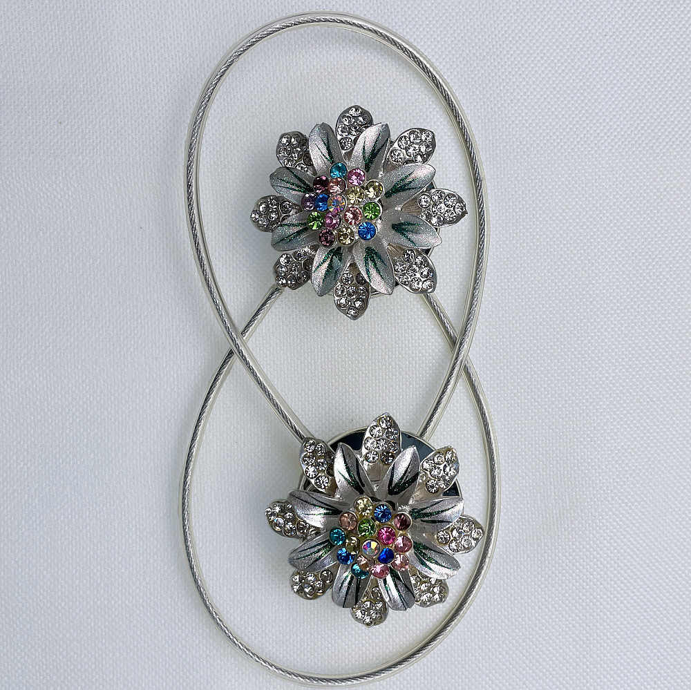 Магніти для штор та гардин "Flowers" набір 2 шт Різнокольоровий (81-210) Київ - фото 6