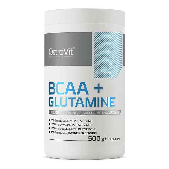 Амінокислотний комплекс Ostrovit BCAA + Glutamine 500 г, orange Луцьк
