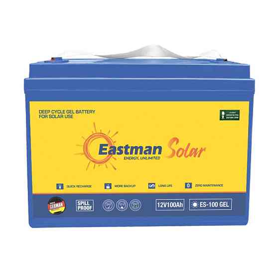 Акумуляторна батарея EASTMAN ES100 DEEP CYCLE GEL 12V 100Ah T16, 750 cycles, 800A (330x171x214(220)) Blue. 30.5kg Q1/30 Київ
