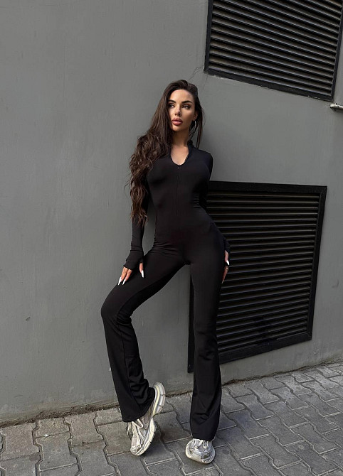 Женский теплый базовый комбинезон из микродайвинга на флисе Одесса - изображение 3