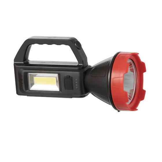 Фонарь аккумуляторный 1 LED + 1 COB, power bank, индикатор заряда, солнечная панель INTERTOOL LB-0107 Киев
