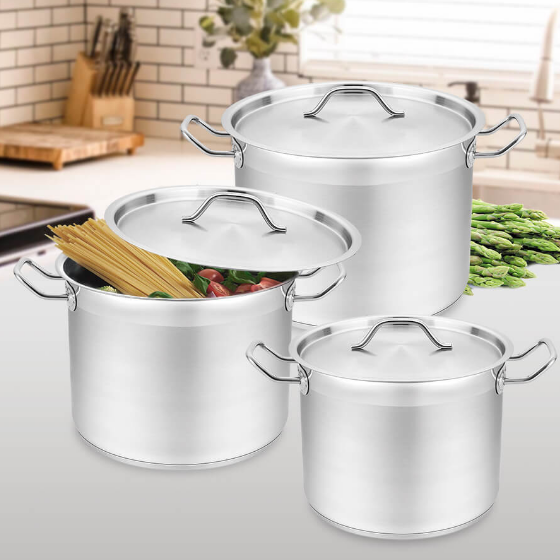 Набір каструль 6 предметів (каструлі 12/15/18л) MR-3518 Maestro Житомир - изображение 2