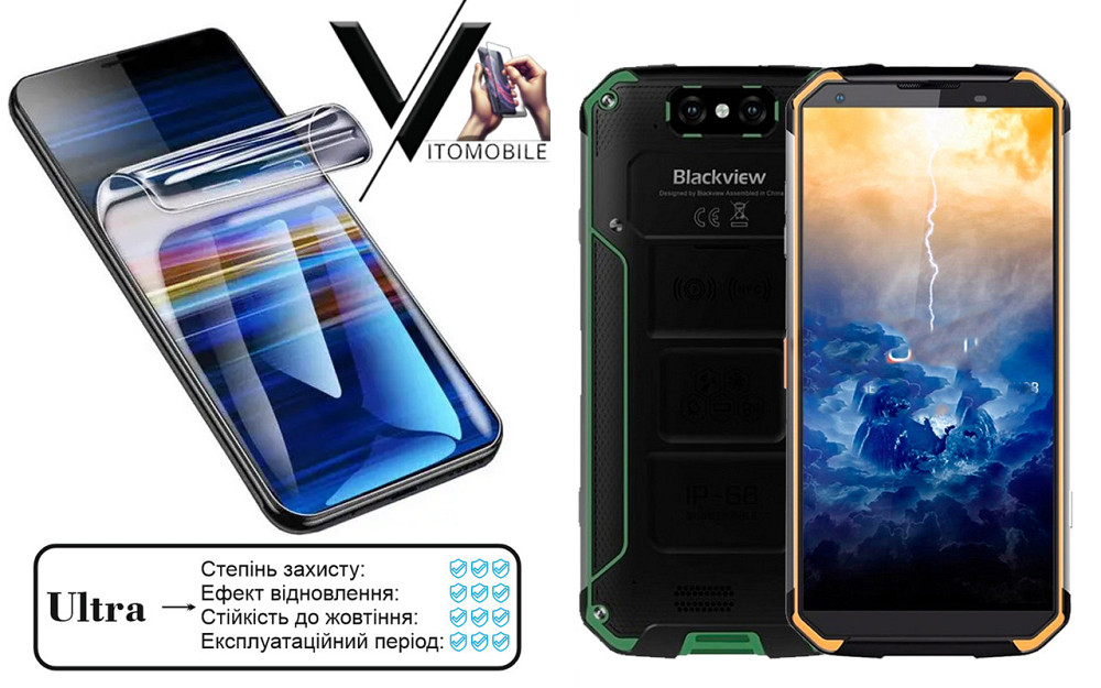 Полиуретановая пленка Ultra для Blackview BV9500, BV9500 Plus, BV9500 Pro – минимальная толщина, максимальная Киев - изображение 1
