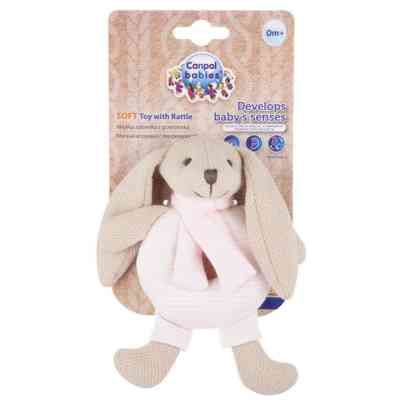 Погремушка Canpol мягкая Кролик розовый (80/201_pin) Винница