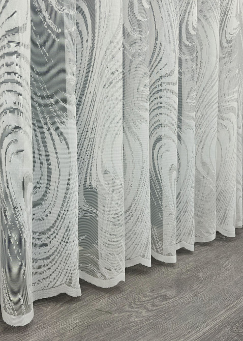 Тюль жаккард цвет молочный 1996т Киев - изображение 6