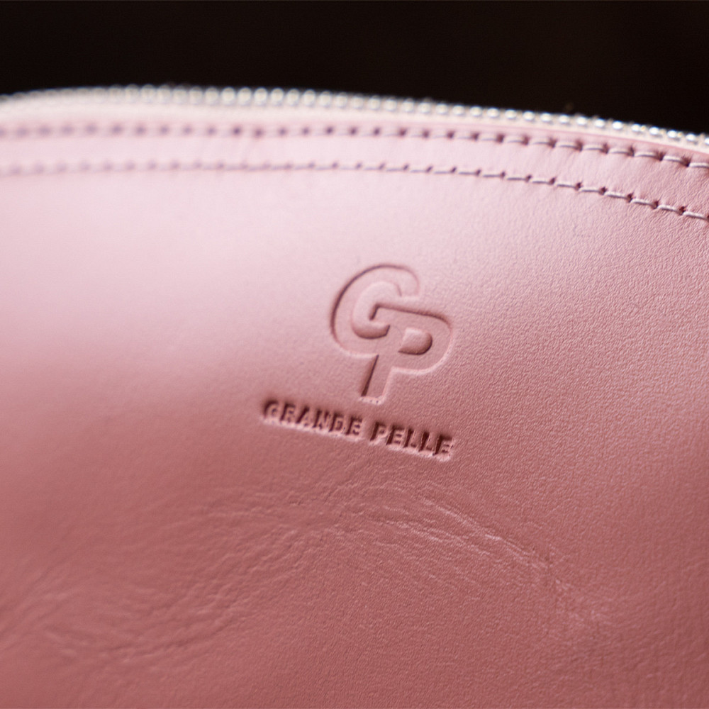 Жіноча косметичка зі шкіри Amelin GRANDE PELLE 11299 Пудровая Київ - фото 9