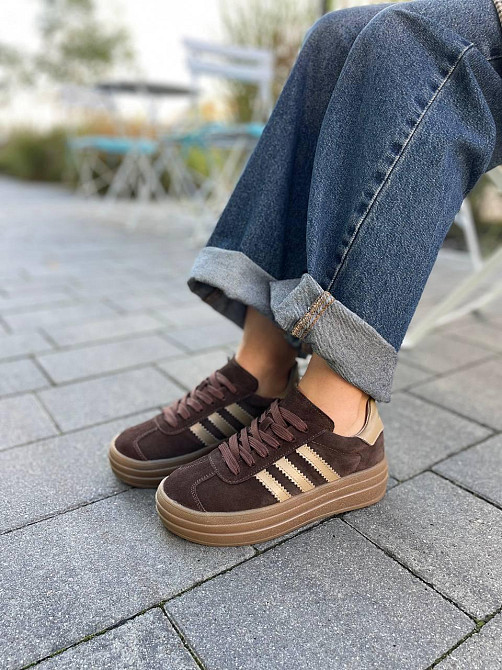 Кеди жіночі Notta bene шоколадні замша натуральна (K-0524) Київ - фото 1