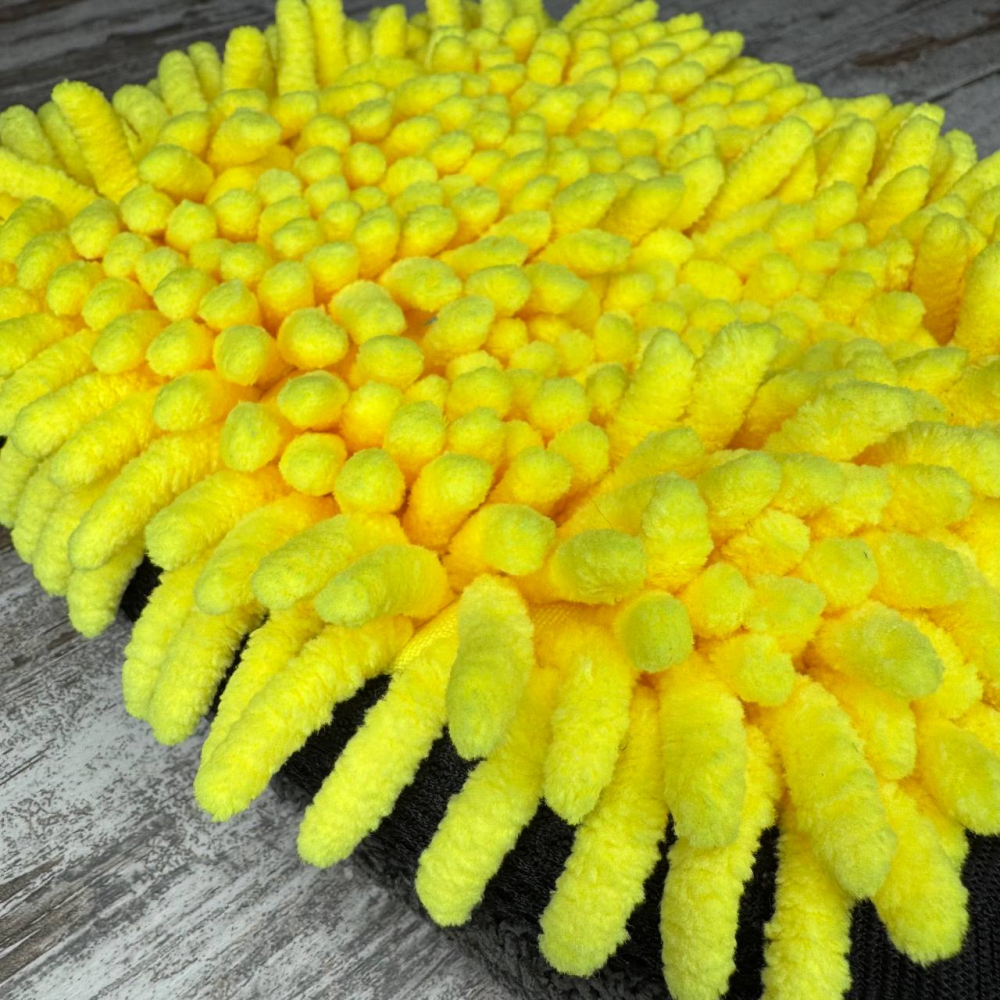 Перчатка из микрофибры двусторонняя для мойки и полировки автомобиля, аксессуар для ухода Киев - изображение 3