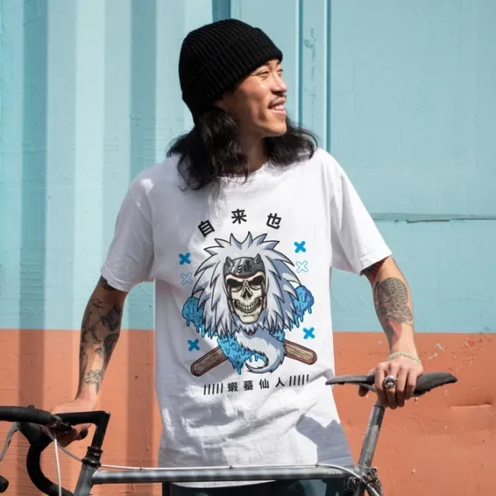 Футболка для подростка мальчика с принтом Наруто Джирайя W Dead Edition Размер 160 Anime10109 Днепр