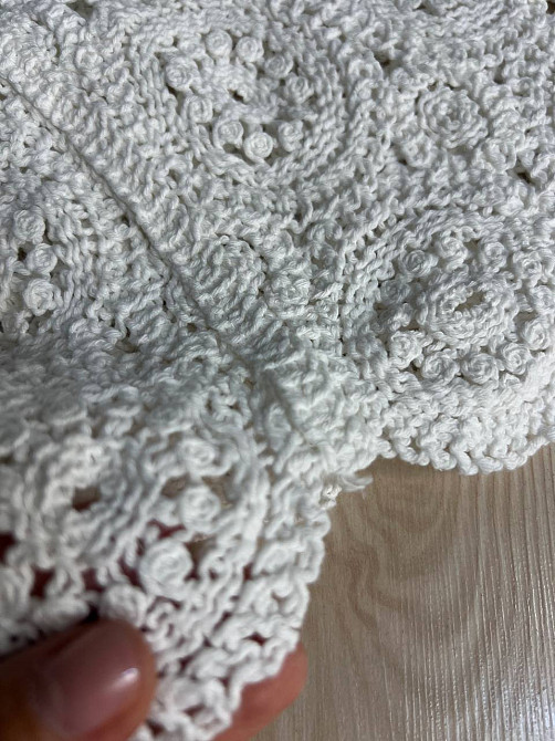 Блузка женская A-N 5303 кружевная вязаная с коротким рукавом, белый, one size Киев - изображение 10