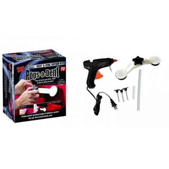 Інструмент для видалення вм'ятин на авто Clefers Pops-a-Den- Рихтування своїми руками - Клей, Пістолет, Присоска в комплекті IH-67 Івано-Франківськ