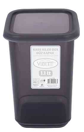 Контейнер для сипучих Violet House 0298 Transparent Black 1.1 л (6859643) Київ