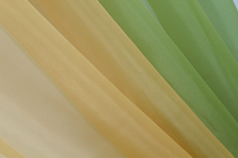 Кухонные шторы VR-Textil № 017к комбинированные с подвязками оливковый с янтарным 265х170 см (50-102) Киев - изображение 4