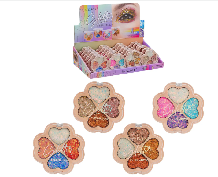 Косметика арт. 8110 (432шт) 18д.б*24 шт,глиттер, мікс 4 цвета, в дисплей боксе, цена за 1 шт,р-р 6,5, шт Киев - изображение 1