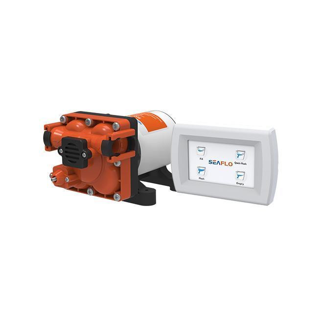 Електричний морський туалет SEAFLO SFMTE1-05 (12V) з мацератором та м'яким закриттям кришки Київ - фото 4