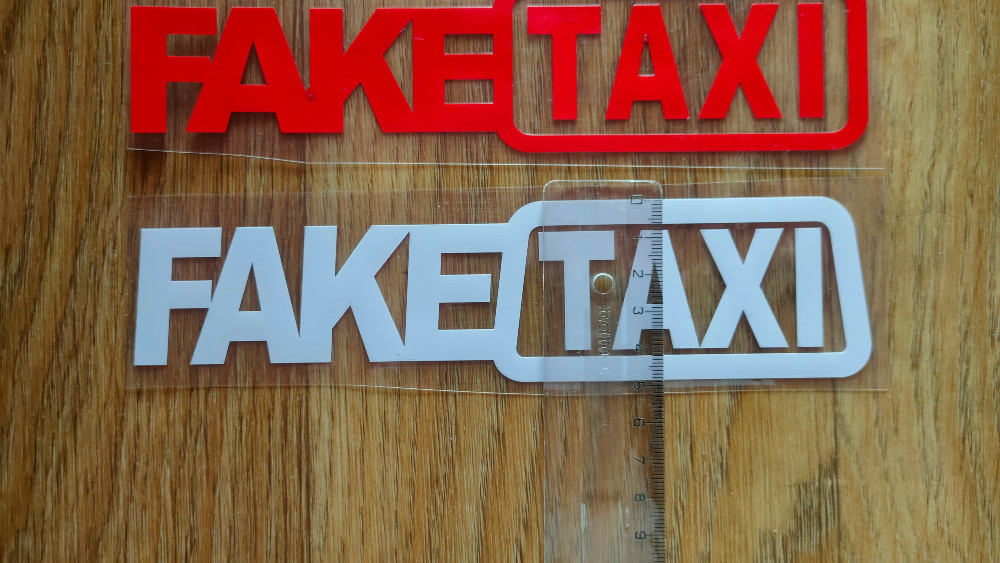 Наклейки на автомобиль FakeTaxi Чёрная, Красная, Б Киев - изображение 7