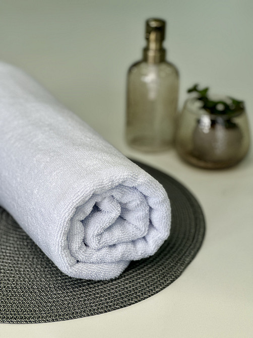 Полотенце однотонное Ideal Textile 50х90 см 400 г/м2 (56860914) білий Черновцы - изображение 2