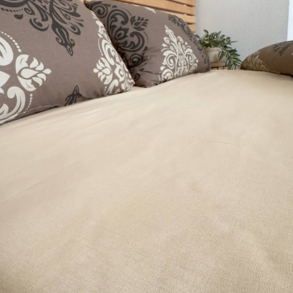 Постельное белье бязь Евро Орнамент 100% хлопок YouStar (Коричневый) Сумы - изображение 4