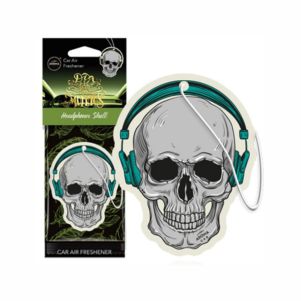 Ароматизатор Aroma Car Cellulose Dia De Los Muertos - Headphones Skull сухий Киев - изображение 1