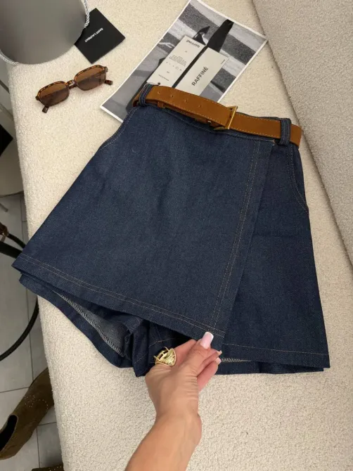 Жіноча джинсова шорти-спідниця літня Одеса - фото 8