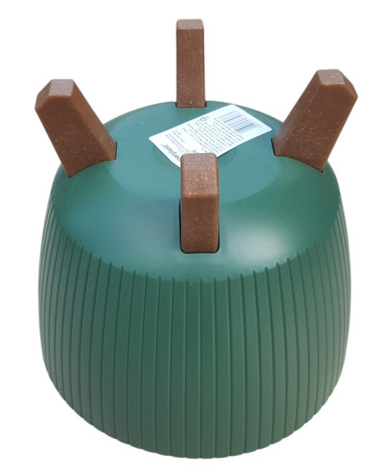 Горшок для растений PROSPERPLAST LAMIA DLAL240-2411U, зеленый Киев - изображение 3
