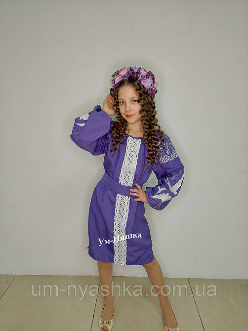 Сукня вишиванка фіолетова Ластівки3 Кривий Ріг - фото 7