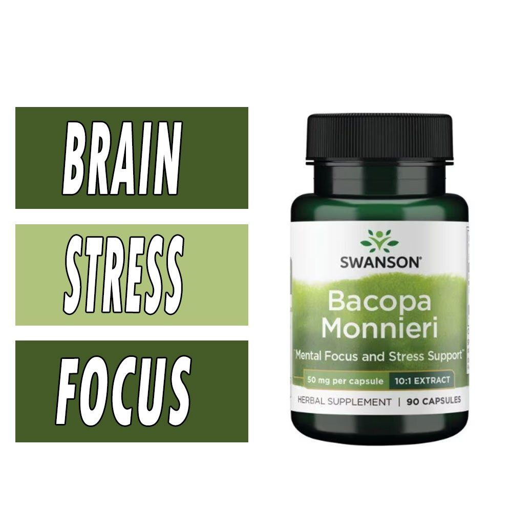 Бакопа Моньє Swanson Bacopa Monnieri 10:1 Extract 50 mg 90 caps Луцк - изображение 3