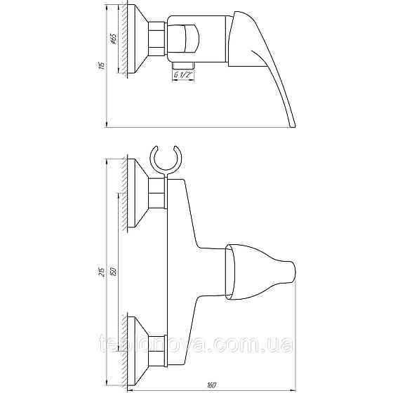 Змішувач гігієнічний Globus Lux SOLLY GLSO-0206N Чернівці