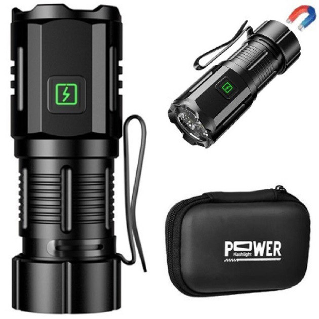 Мощный аккумуляторный лед фонарик, Фонарик на все случаи, Оригинальный ручной фонарь HI-35 Львов - изображение 4