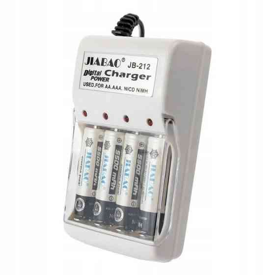 Зарядное устройство для аккумуляторов АА и ААА, Jiabao JB-212 + 4 аккумулятора ААА PN-84 Киев