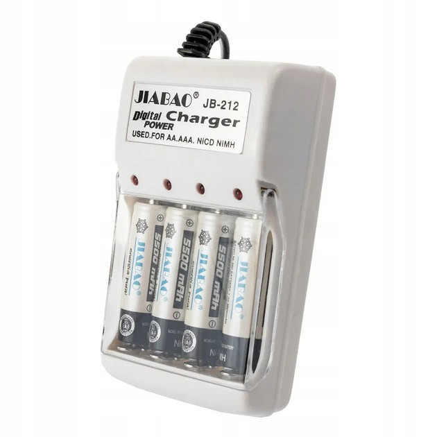 Зарядное устройство для аккумуляторов АА и ААА, Jiabao JB-212 + 4 аккумулятора ААА PN-84 Киев - изображение 6