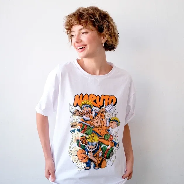 Футболка для подростка мальчика с принтом Наруто Теневые клоны W Размер 160 Anime10053 Днепр - изображение 4