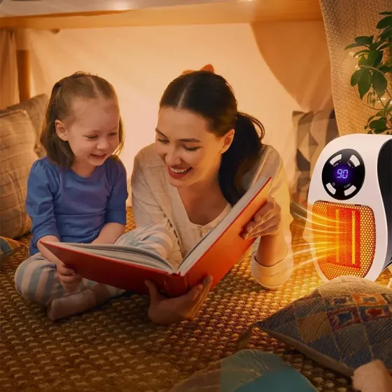 Портативный обогреватель 500W, Portable Heater с дисплеем / Настенный электрообогреватель Коломия