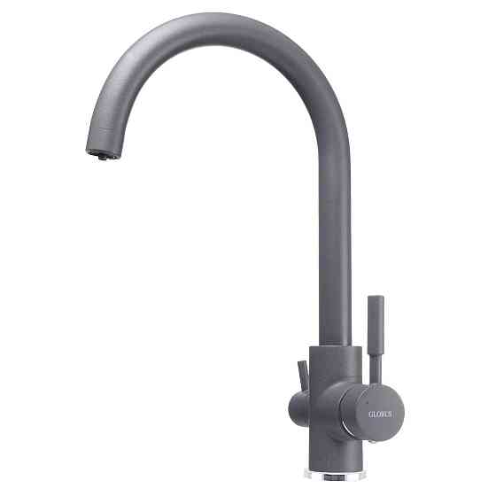 Змішувач для кухні під осмос Globus Lux LAZER GLLR-0333-3-TITANIUM (000019231) Київ