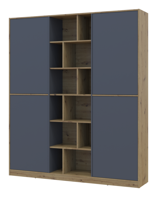 Шафа для одягу Doros Морган Дуб Артизан/Графіт ДСП 180х38.5х210 DRS-011611 (42001256) Львів - фото 2