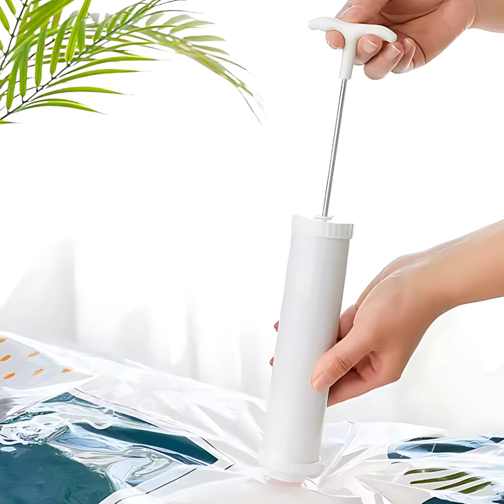 Насос ручной для вакуумных пакетов, размер 24×4.5см, белый Каменец-Подольский - изображение 7