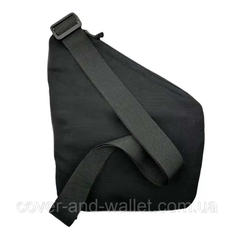 Чоловіча нейлонова сумка слінг через плече чорного кольору Puos Київ - фото 4