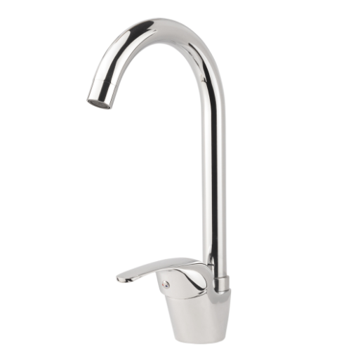 Змішувач S55 d40мм для кухні гусак вухо високий на гайці Aquatica Житомир - изображение 8