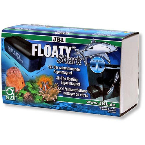 Плаваючий магнітний скребок JBL Floaty Shark для чищення товстих акваріумного скла 20-30мм Київ - фото 1